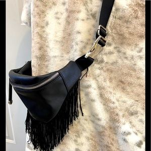 Black Wild Fable Fanny pack with tassels!